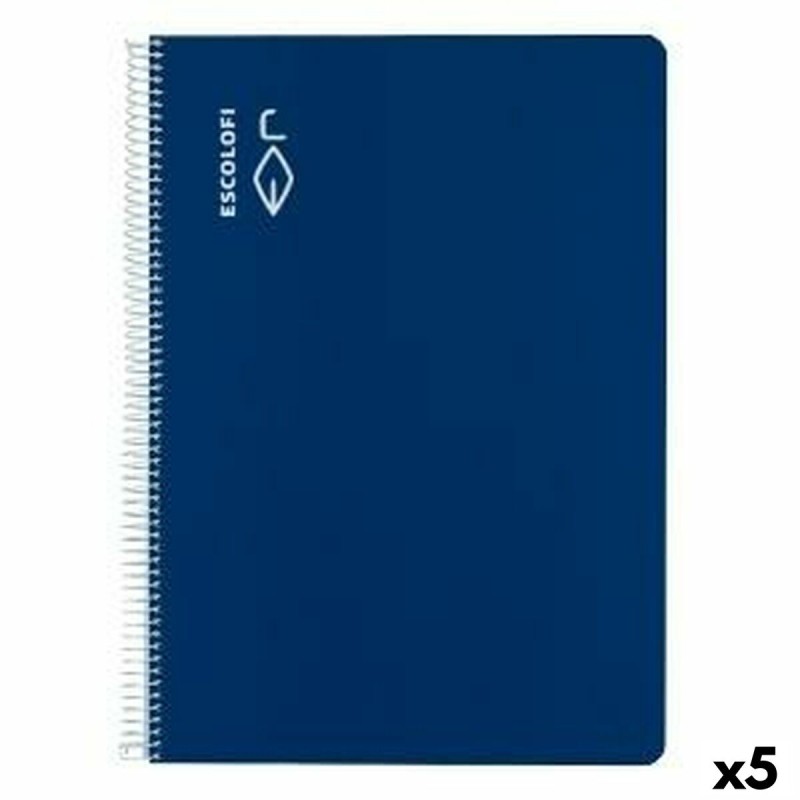 Quaderno ESCOLOFI Azzurro A4 Din A4 40 fogli (5 Unità) Quaderno ESCOLOFI Azzurro A4 Din A4 40 fogli (5 Unità)