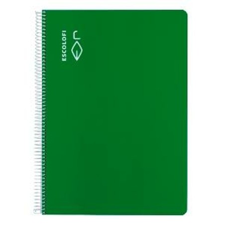 Quaderno ESCOLOFI Verde A4 Din A4 40 fogli (5 Unità)