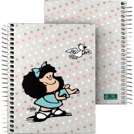 Quaderno Mafalda Bird Multicolore A6 100 fogli