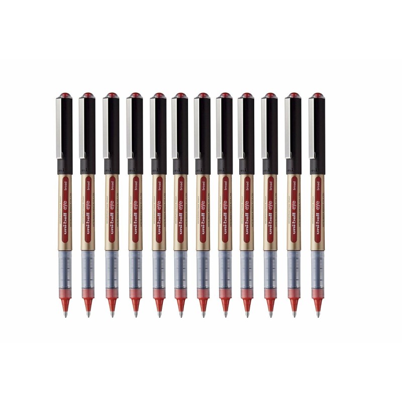 Penna a inchiostro liquido Uni-Ball Rollerball Eye Broad UB-150 Rosso 1 mm (12 Pezzi) Penna a inchiostro liquido Uni-Ball Rollerball Eye Broad UB-150 Rosso 1 mm (12 Pezzi)