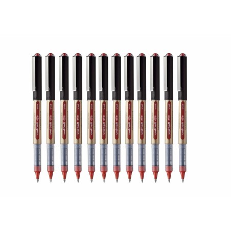 Penna a inchiostro liquido Uni-Ball Rollerball Eye Broad UB-150 Rosso 1 mm (12 Pezzi)