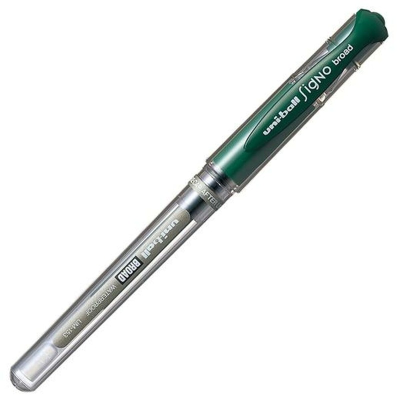 Penna a inchiostro liquido Uni-Ball Signo Broad UM-153 W Verde 0,6 mm (12 Pezzi) Penna a inchiostro liquido Uni-Ball Signo Broad UM-153 W Verde 0,6 mm (12 Pezzi)