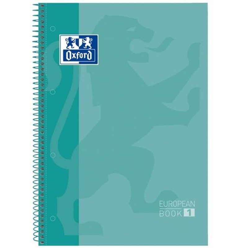 Quaderno Oxford European Book Ice Menta A4 A4+ 80 Pagine 5 Pezzi Quaderno Oxford European Book Ice Menta A4 A4+ 80 Pagine 5 Pezzi