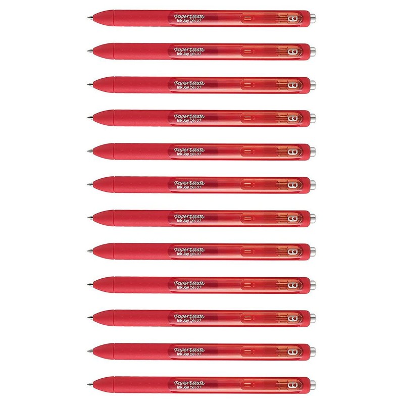 Penna gel Paper Mate InkJoy Gel Rosso 12 Unità Penna gel Paper Mate InkJoy Gel Rosso 12 Unità
