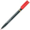 Marcatore permanente Staedtler Lumocolor Rosso 10 Unità