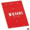 Block Notes ENRI Rosso A4 80 Pagine 4 mm (5 Unità)