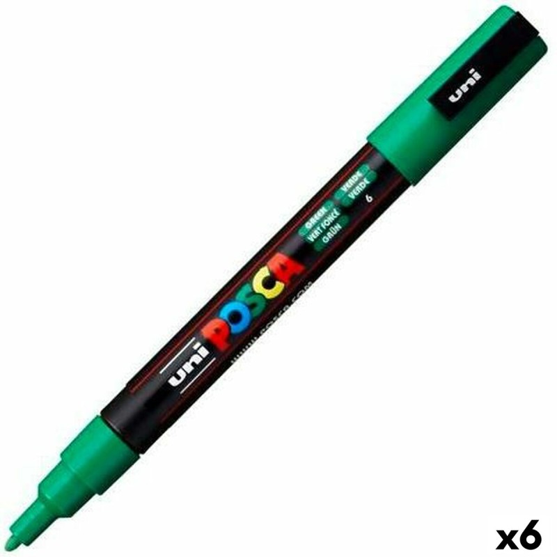 Pennarello POSCA PC-3M Verde (6 Unità) Pennarello POSCA PC-3M Verde (6 Unità)