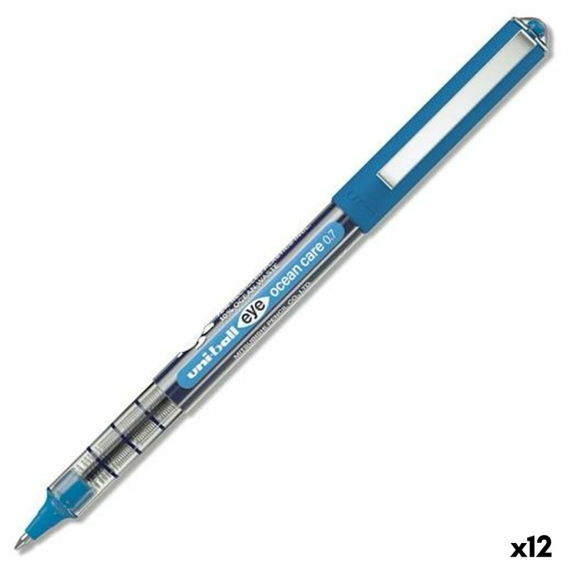 Penna a inchiostro liquido Uni-Ball Eye Ocean Care Azzurro 0,7 mm (12 Unità) Penna a inchiostro liquido Uni-Ball Eye Ocean Care Azzurro 0,7 mm (12 Unità)