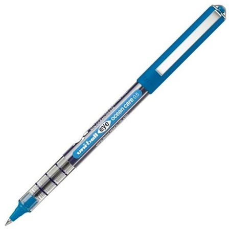 Penna a inchiostro liquido Uni-Ball Eye Ocean Care Azzurro 0,5 mm (12 Unità)
