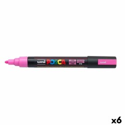 Evidenziatore POSCA PC-5M Rosa (6 Unità)