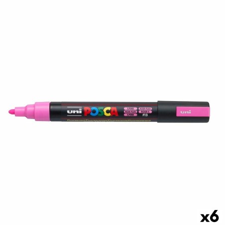 Evidenziatore POSCA PC-5M Rosa (6 Unità)