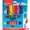 Matite colorate Maped Color' Peps Strong Multicolore 24 Pezzi (12 Unità)