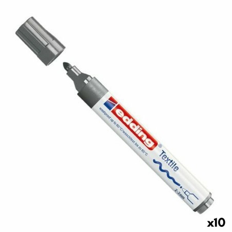 Pennarello Edding Textile 4500 Grigio (10 Unità)