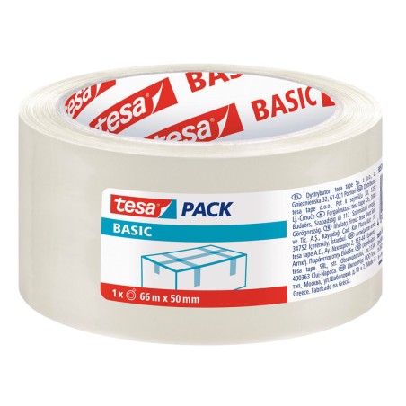 Nastro Adesivo TESA Imballaggio Trasparente 50 mm x 66 m (6 Unità)