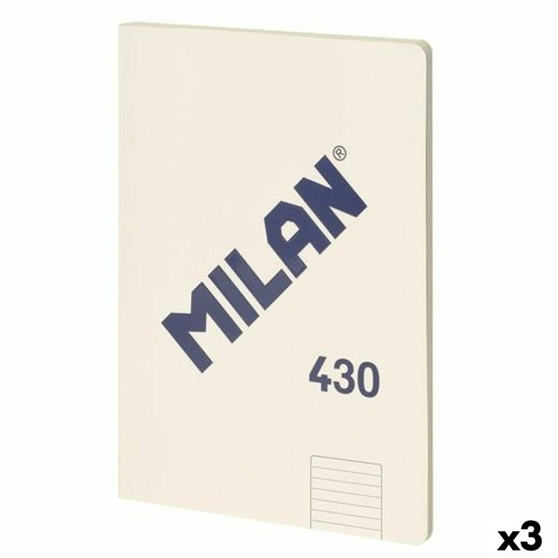 Agenda Milan 430 Beige A4 48 Fogli 21 x 29,7 cm (3 Unità) Agenda Milan 430 Beige A4 48 Fogli 21 x 29,7 cm (3 Unità)