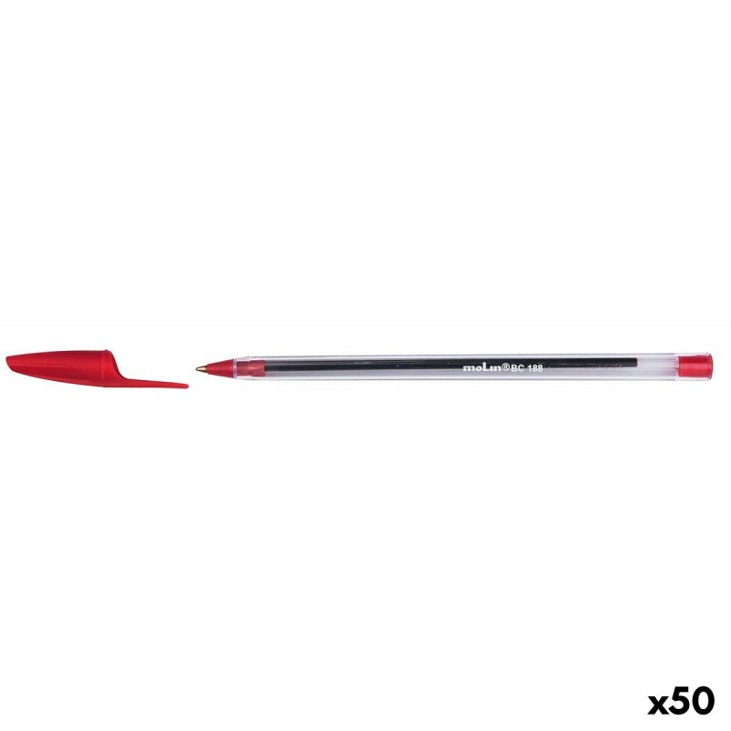 Penna Molin BC188 Cristallo 1 mm Rosso (50 Unità) Penna Molin BC188 Cristallo 1 mm Rosso (50 Unità)