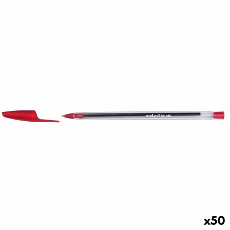Penna Molin BC188 Cristallo 1 mm Rosso (50 Unità)