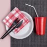 Set di piatti riutilizzabili Maxi Products Bianco Plastica 100 Pezzi