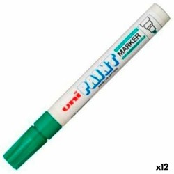 Marcatore permanente Uni-Ball PX-20 Verde (12 Unità)