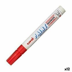 Marcatore permanente Uni-Ball PX-20 Rosso (12 Unità)