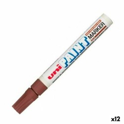 Marcatore permanente Uni-Ball PX-20 Marrone (12 Unità)