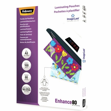 Pouches per plastificazione Fellowes 100 Pezzi Trasparente A3 (5 Unità)