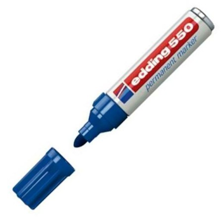 Marcatore permanente Edding 550 Azzurro (10 Unità)