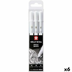 Set di Penne Talens GELLY  Bianco (6 Unità)