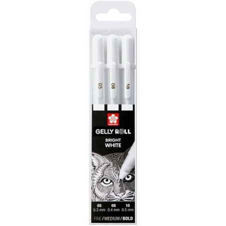 Set di Penne Talens GELLY  Bianco (6 Unità)