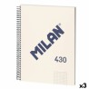 Agenda Milan 430 Beige A4 80 Pagine (3 Unità)