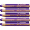 Matite colorate Stabilo Woody Violetta 3 in 1 (5 Unità)