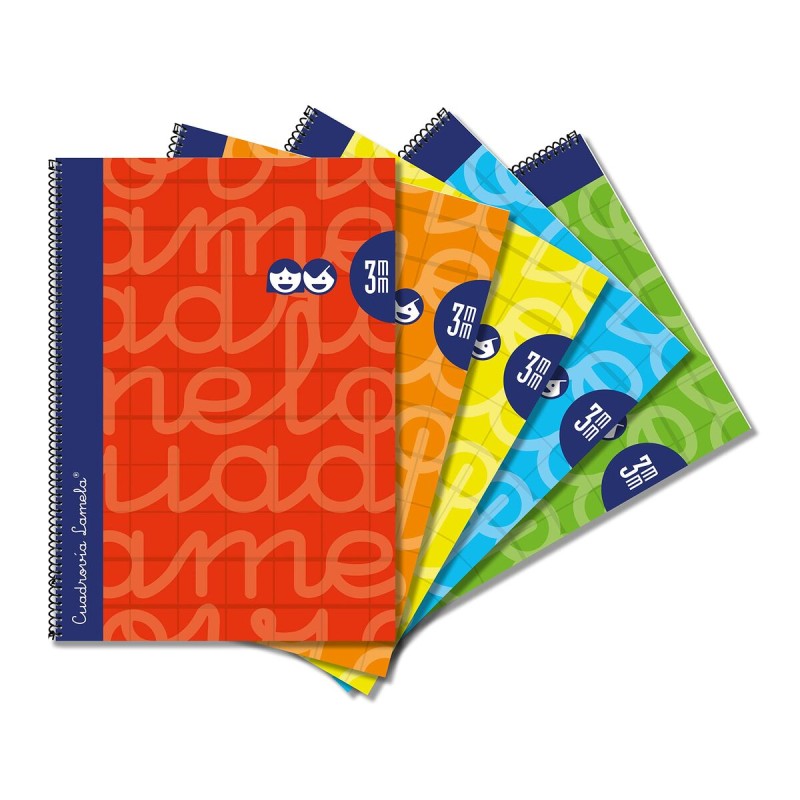 Quaderno Lamela Multicolore Quarto 5 Pezzi 80 Pagine Quaderno Lamela Multicolore Quarto 5 Pezzi 80 Pagine