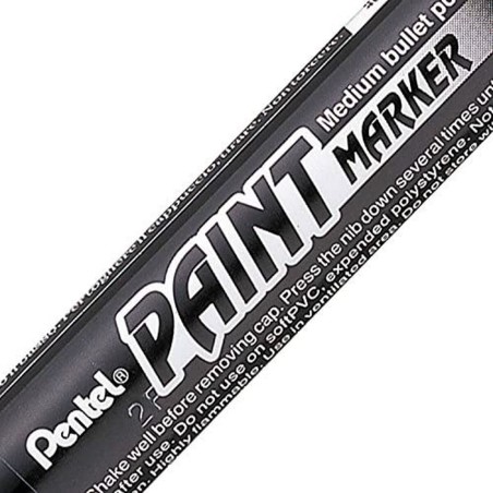 Marcatore permanente Pentel Nero 12 Pezzi