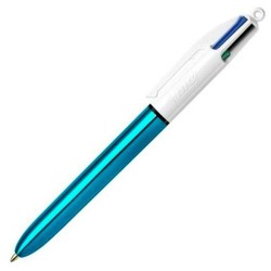 Penna Bic Shine Silver Bianco (12 Pezzi)