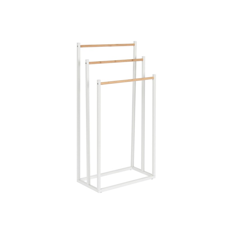 Portasciugamani da Terra Home ESPRIT Bianco Naturale Metallo Bambù 45 x 22 x 85 cm Portasciugamani da Terra Home ESPRIT Bianco Naturale Metallo Bambù 45 x 22 x 85 cm