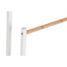 Portasciugamani da Terra Home ESPRIT Bianco Naturale Metallo Bambù 45 x 22 x 85 cm