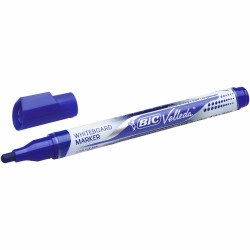 Pennarello Bic Velleda Azzurro (12 Pezzi)