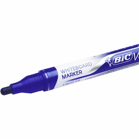 Pennarello Bic Velleda Azzurro (12 Pezzi)
