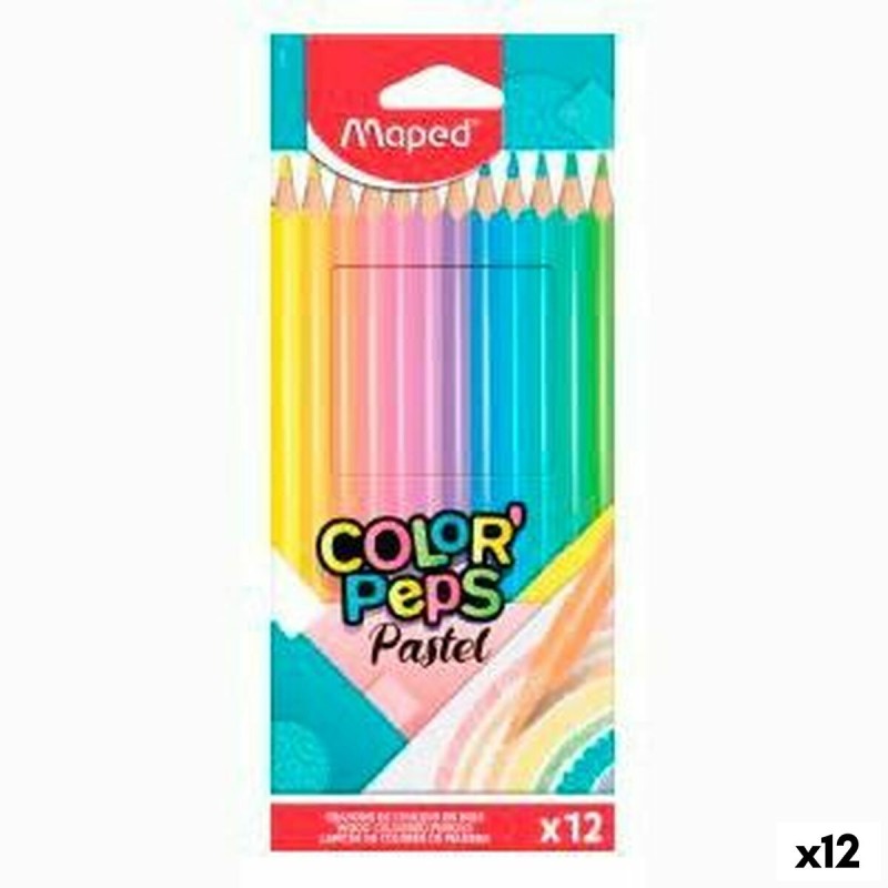 Matite colorate Maped Color' Peps Multicolore 12 Pezzi (12 Unità) Matite colorate Maped Color' Peps Multicolore 12 Pezzi (12 Unità)