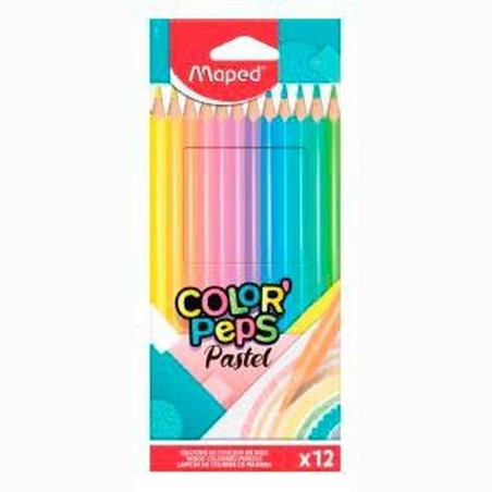 Matite colorate Maped Color' Peps Multicolore 12 Pezzi (12 Unità)