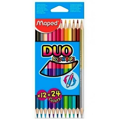 Matite colorate Maped Duo Color' Peps	 Multicolore 12 Pezzi Doppia punta (12 Unità)