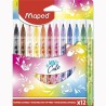 Set di Pennarelli Maped Mini Cute Multicolore 12 Pezzi (12 Unità)