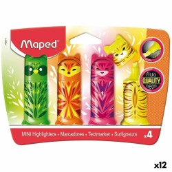 Set di Evidenziatori Maped Multicolore 4 Pezzi (12 Unità)