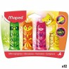 Set di Evidenziatori Maped Multicolore 4 Pezzi (12 Unità)