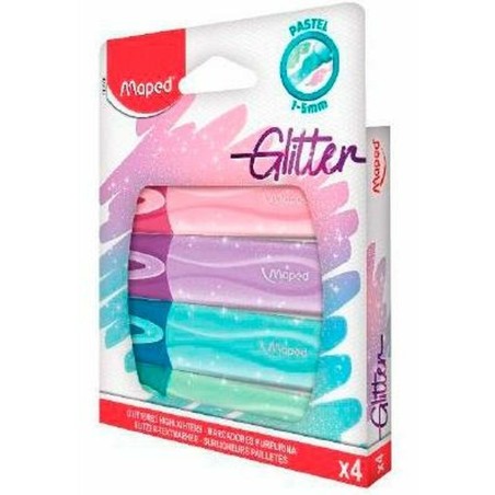 Set di Evidenziatori Maped 4 Pezzi Multicolore (15 Unità)