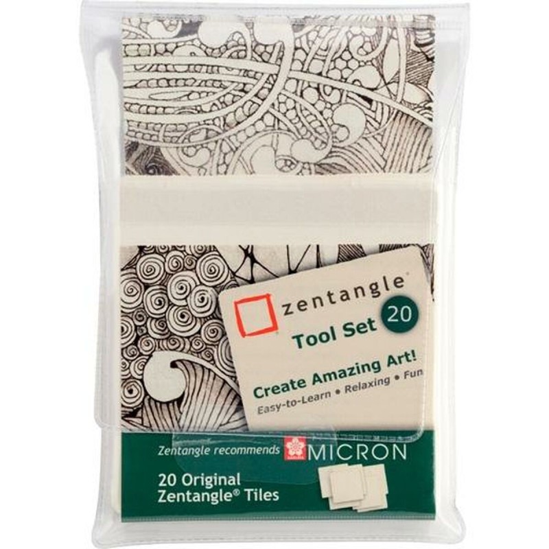 Carta da disegno Talens Sakura Zentangle Bianco 20 Pezzi Carta da disegno Talens Sakura Zentangle Bianco 20 Pezzi