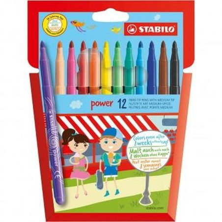 Pennarelli Stabilo POWER Multicolore (6 Unità)