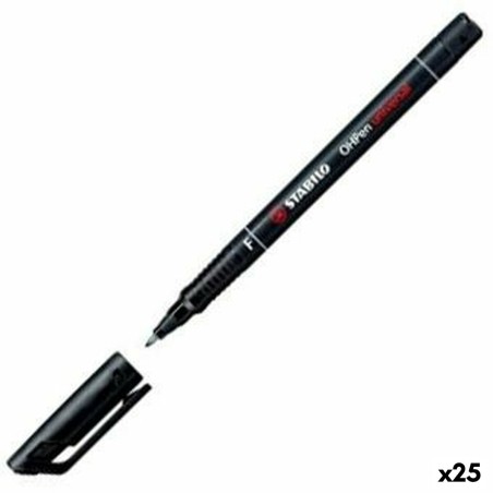 Marcatore permanente Stabilo OHPEN UNIVERSAL Nero 0,7 mm 10 Pezzi (25 Unità)