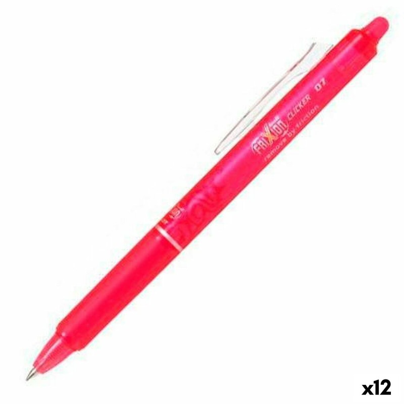 Penna Pilot Frixion Clicker Inchiostro cancellabile Rosa 0,4 mm 12 Unità Penna Pilot Frixion Clicker Inchiostro cancellabile Rosa 0,4 mm 12 Unità