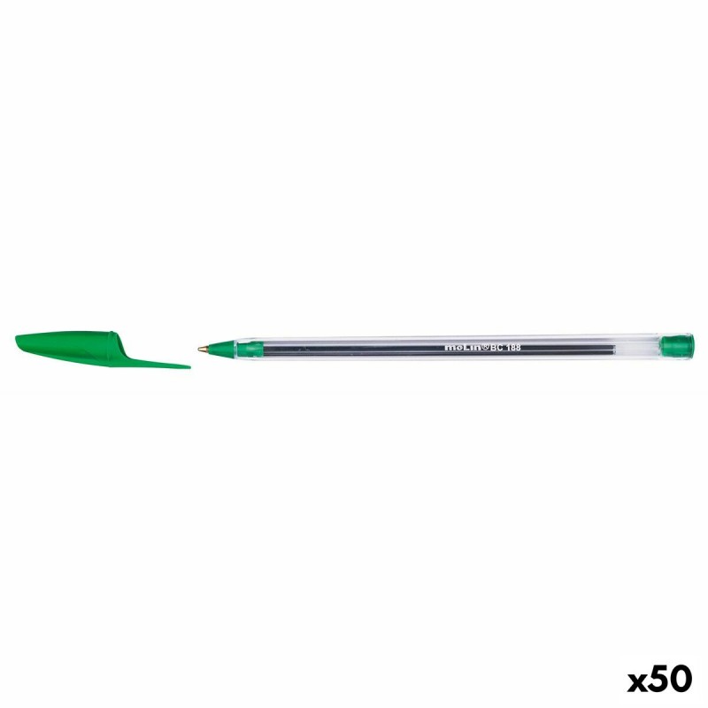 Penna Molin BC188 Cristallo 1 mm Verde (50 Unità) Penna Molin BC188 Cristallo 1 mm Verde (50 Unità)